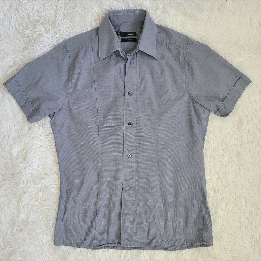 H&M Conwell Short Sleeve‎ Button Down Dress Shirt Size S